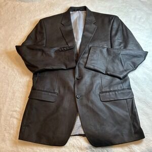 Lauren Ralph Lauren Men's Grey Faux Suede Sport Coat Blazer Size 42R 2 Button